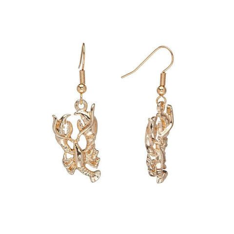 Gold lobster earrings - Don't AsK