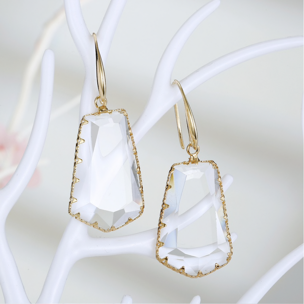 Statement crystal drop earrings - Don