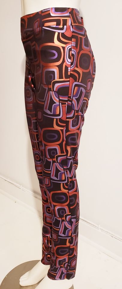 pantalon classique satin noir à motifs - ENVERS par Yves Jean Lacasse