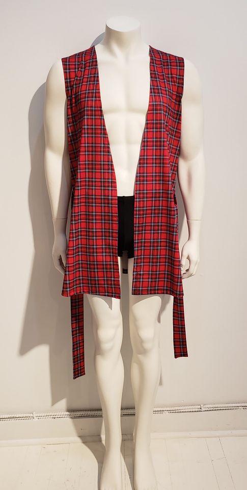 peignoir tartan royal stuart  - ENVERS par Yves Jean Lacasse
