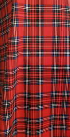 peignoir tartan royal stuart  - ENVERS par Yves Jean Lacasse